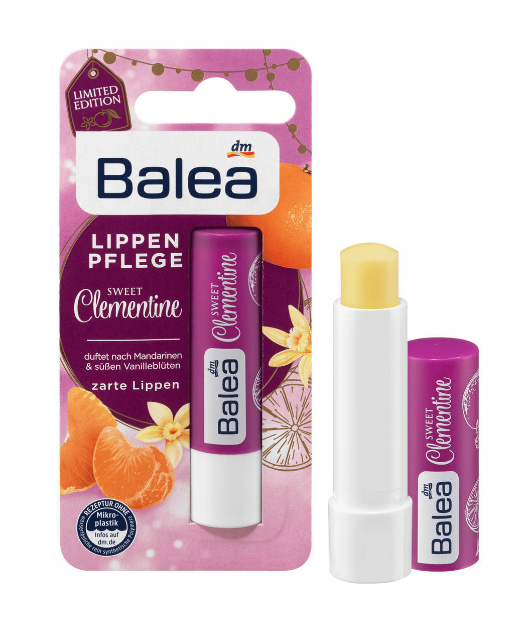 

Бальзам для губ Balea (Sweet Clementine) 4.8г