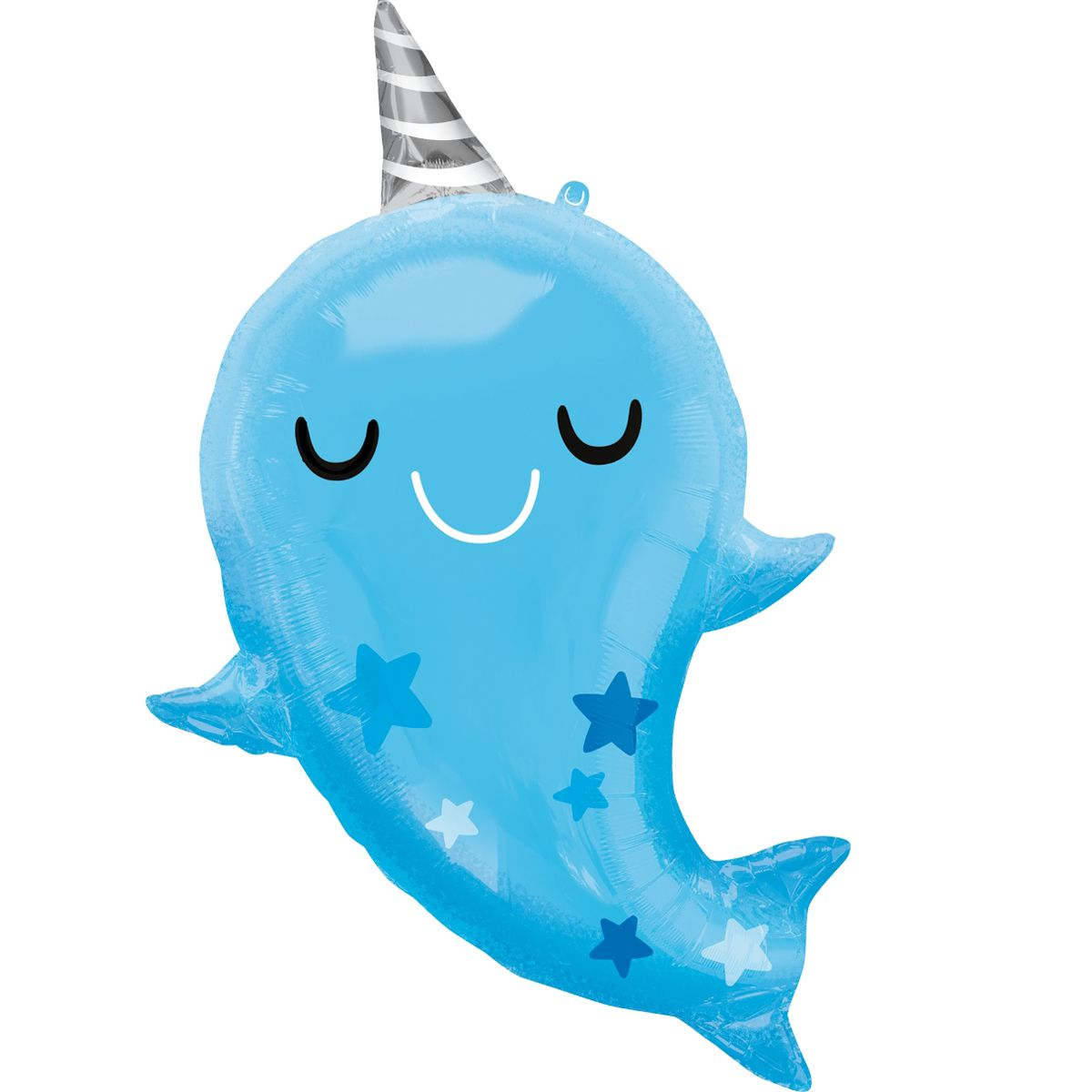 

Фольгированный шарик Anagram (66х76см) Нарвал малыш, Разные цвета