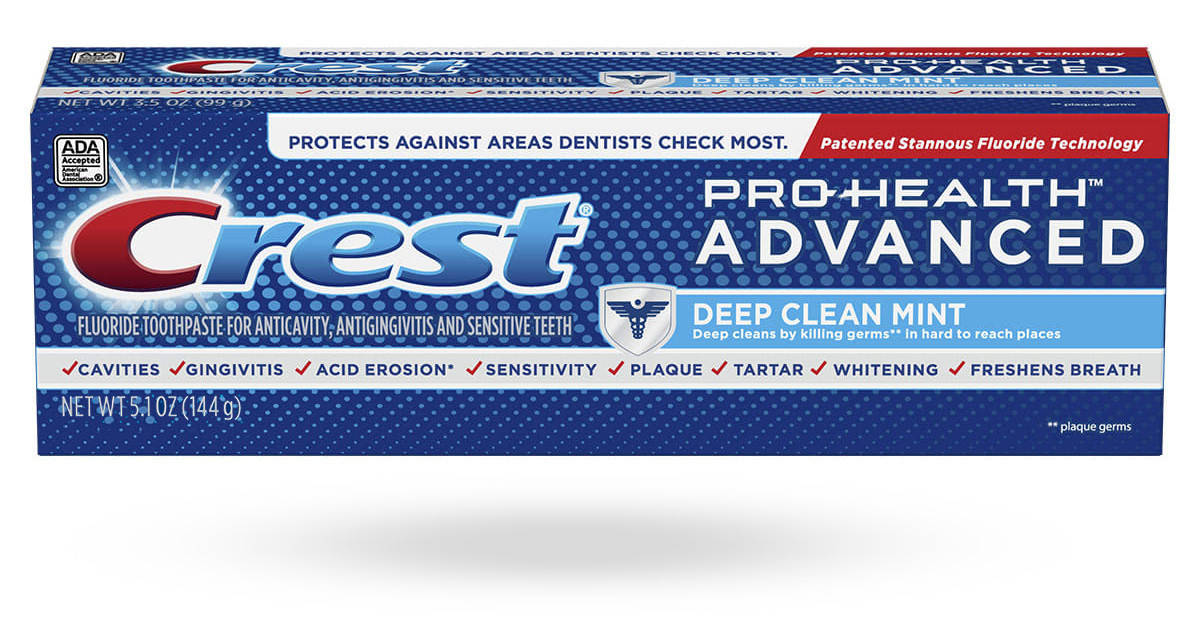 

Зубная паста Crest Pro-Health Advanced Глубокая очистка с мятой 144г