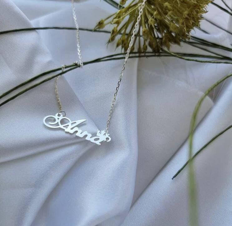 

Серебряное колье с именем Anna / цепочка с именем Anna / серебряная подвеска с именем Anna