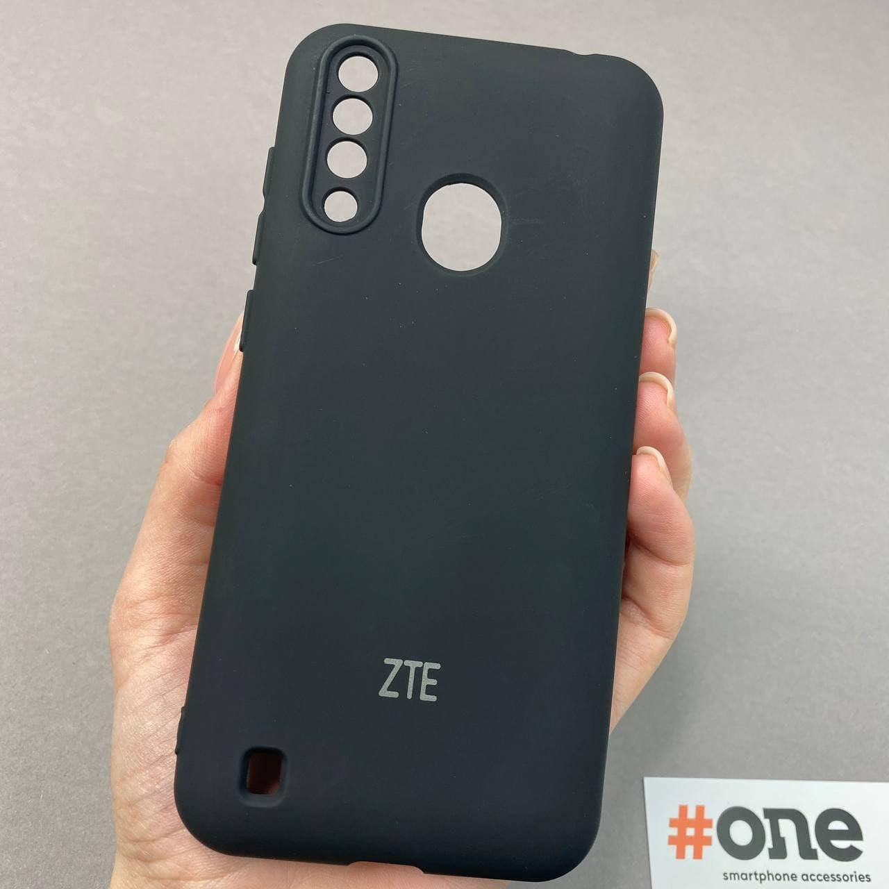 

Чехол для ZTE Blade A7 2020 с микрофиброй с защитой для камеры чехол на телефон зте блейд а7 черный T5G