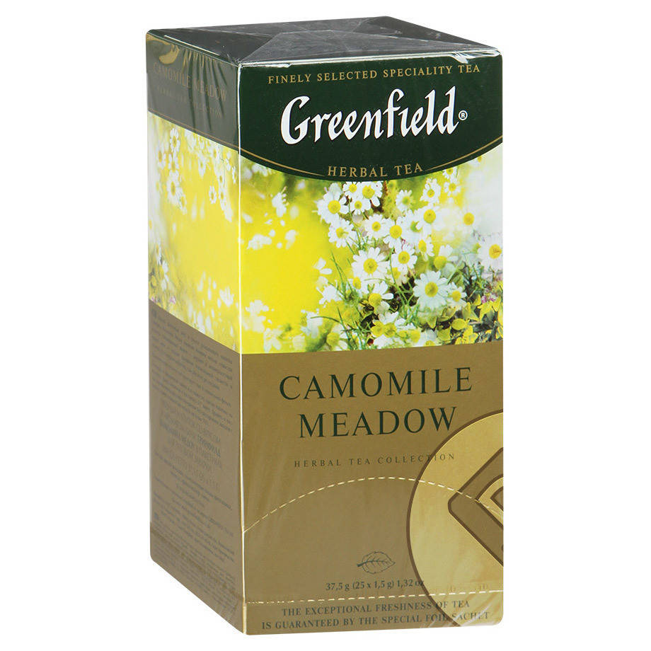 

4045-чай Гринфилд мелкая Ромашка (Camomile MEADOW) 25 пакетов
