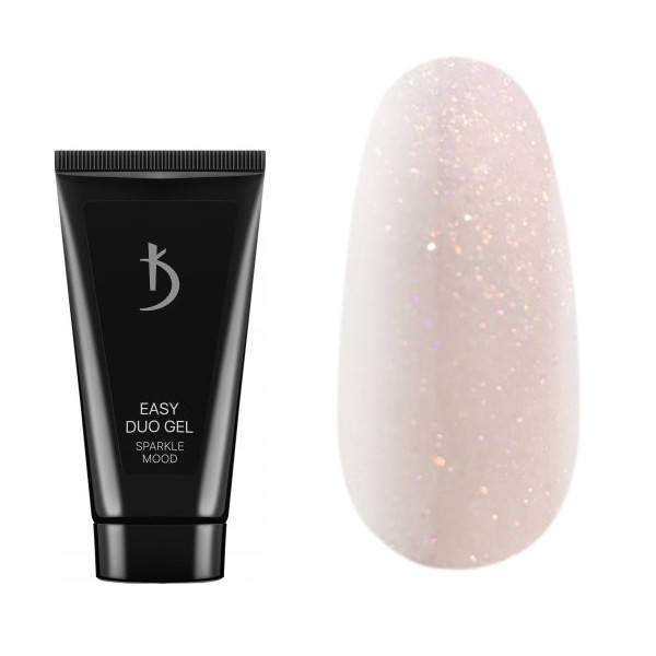 

Kodi Easy Duo Gel Sparkle Mood № 3 - акрил-гель, полигель, розово-бежевый с мерцанием, 15 г