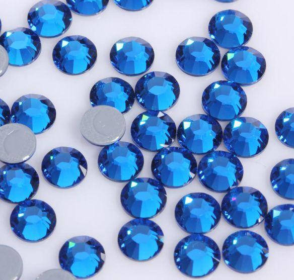 

Термоклеевые стразы Premium Capri Blue SS20 Hot Fix 100 шт. Термостразы, Синий
