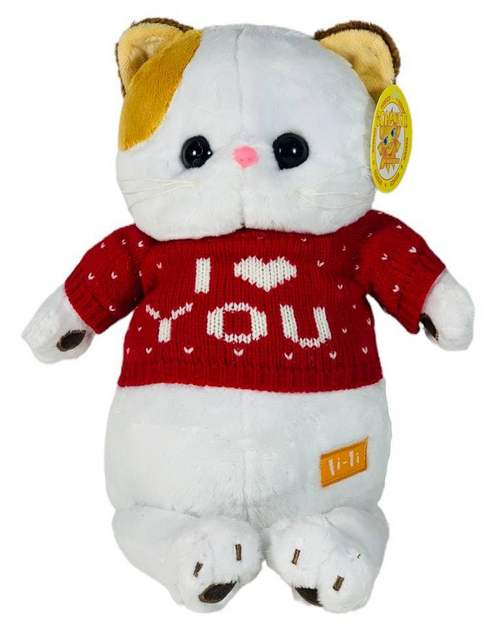 

Игрушка мягкая Кошечка ЛИЛИ в свитере 30 см. 10723, Красный
