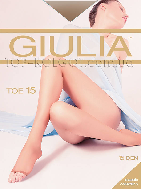 

Колготки с открытыми пальцами GIULIA Toe 15 , DAINO (цвет загара