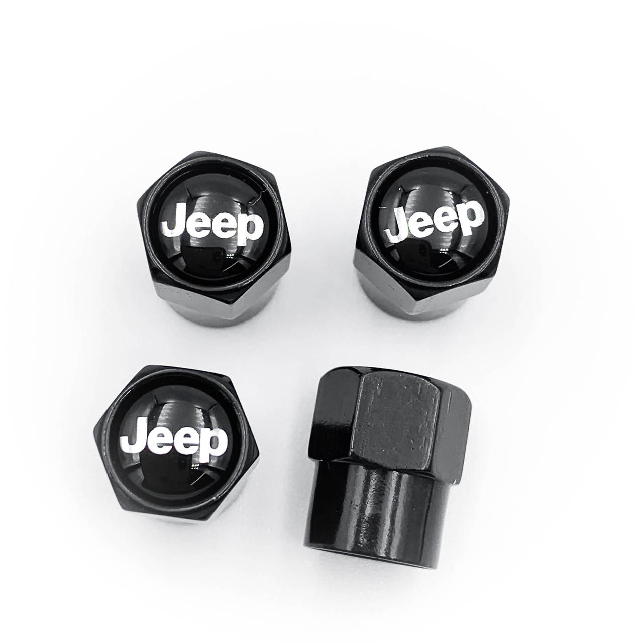 

Защитные колпачки на ниппеля JEEP (Джип) 4 шт Черные