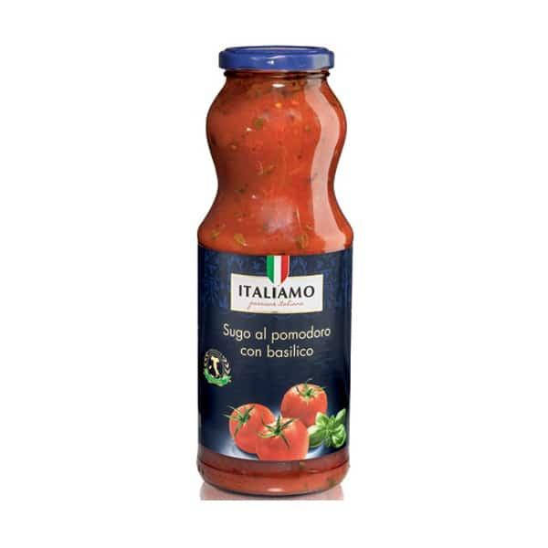 

Соус до пасти томатний з базиліком Sugo al pomodoro basilico Italiamo, 700 г