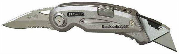 

НОЖ СКЛАДНОЙ STANLEY С ДВУМЯ ЛЕЗВИЯМИ "QUICKSLIDE SPORT UTILITY KNIFE" 120 ММ