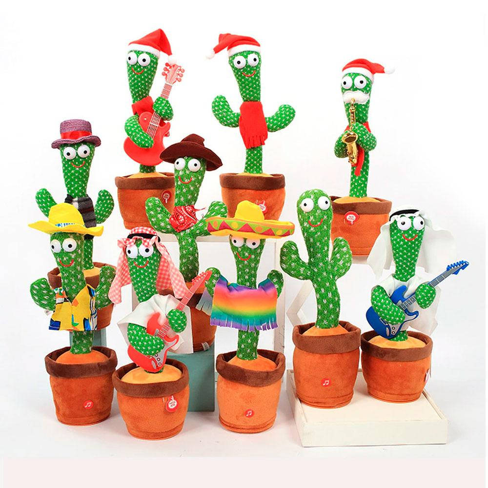 

Танцующий кактус музыкальный поющий 120 песен Dancing Cactus (Микс) 32 см
