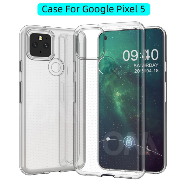 

Ультратонкий 0,3 мм чехол для Google Pixel 5 прозрачный, Разные цвета