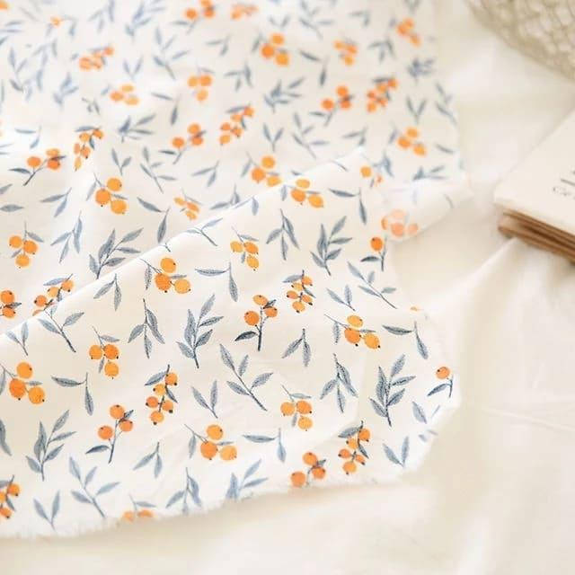 

Ткань хлопок для рукоделия облепиха