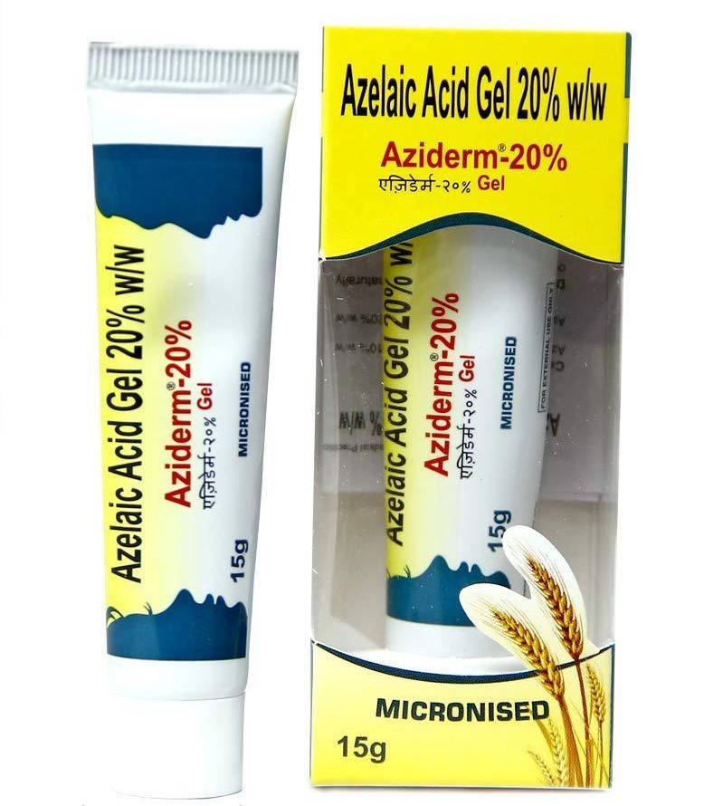 

Гель для проблемної шкіри Азідерм, 15 г., Азидерм гель, азелоиновая кислота, Аюрведа Здесь