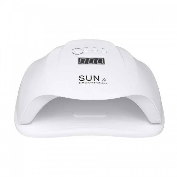 

Лампа светодиодная UV/LED SUN X 54 Вт, таймер 10, 30, 60 и 99 сек, белая, Белый