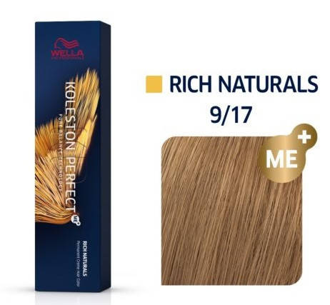 

Краска для волос Wella Koleston 9/17 Очень светлый блонд пепельно-коричневый 60 мл