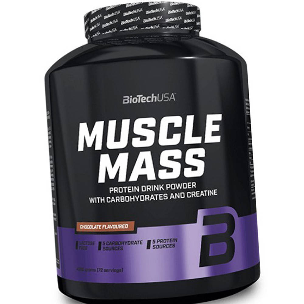 

Высокоуглеводный гейнер для набора веса BioTech Muscle Mass 4000 г