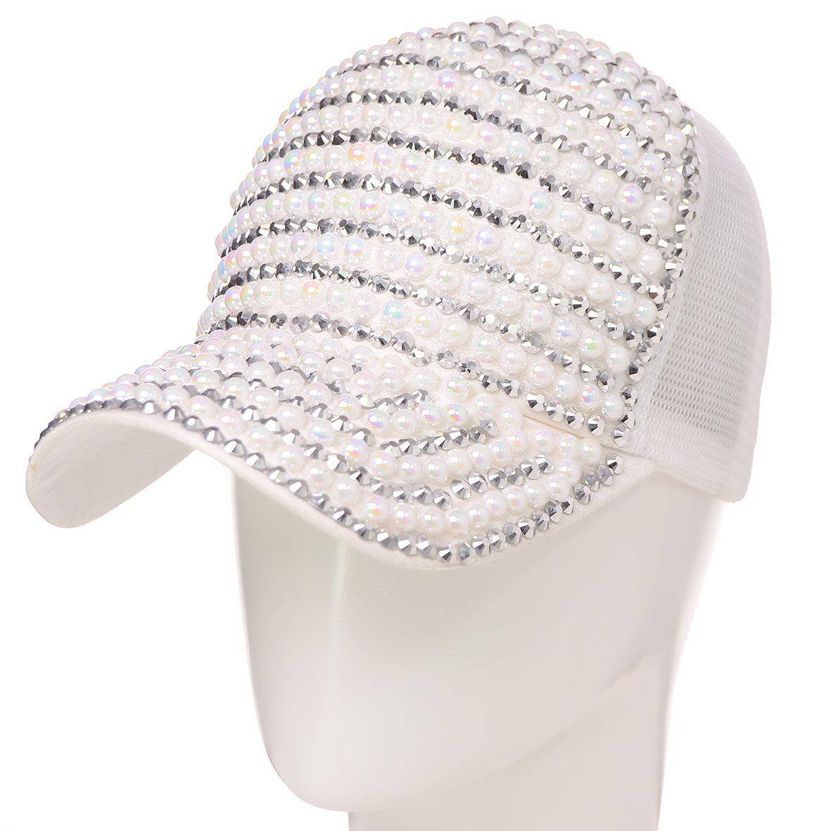 

Бейсболка женская со стразами (3 цвета), Разные цвета