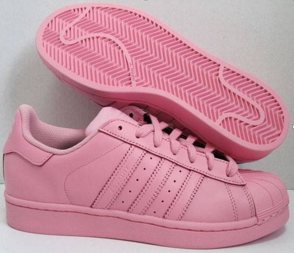 

Кроссовки женские Adidas SUPERSTAR (нат.кожа) "Розовые" р. 39, Розовый