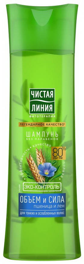 

Шампунь Чистая Линия 400 мл Обем и Сила (пшеница)