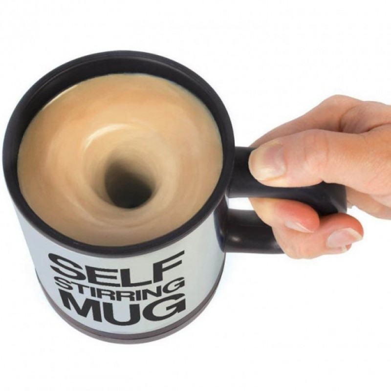 

Кружка-мешалка Self Stirring Mug| Термокружка с миксером| Черная кружка| Чашка автоматическая, Серый
