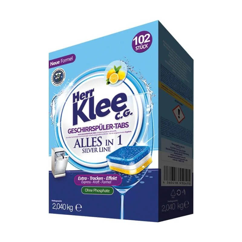 

Таблетки для посудомоечных машин Herr Klee Alles in 1 102шт.