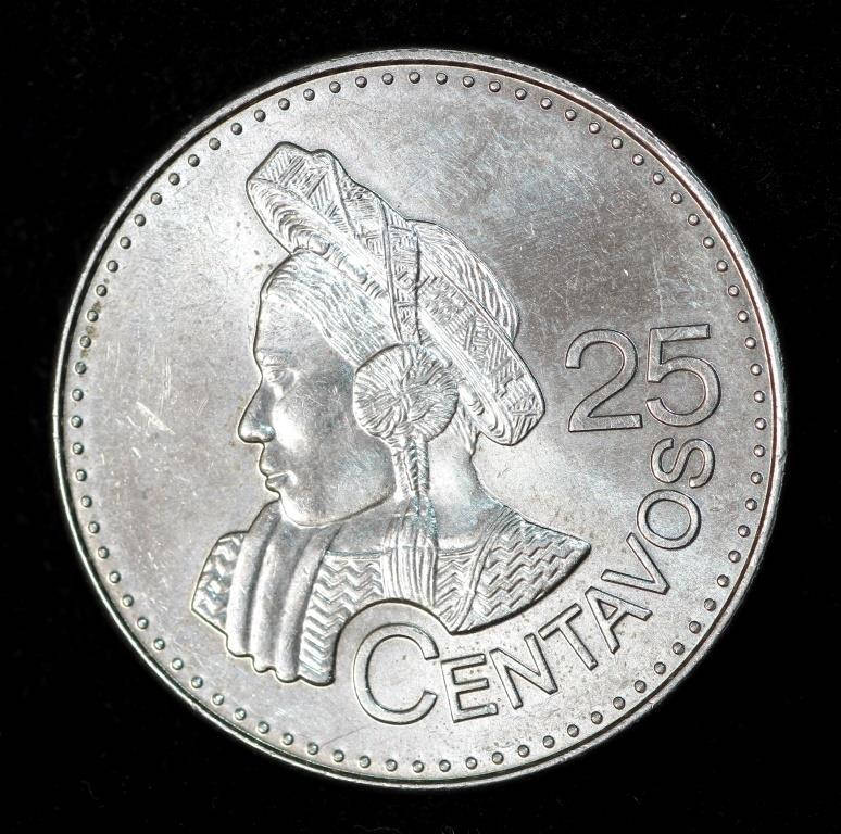 

Монета Гватемалы 25 сентаво 2011 г.