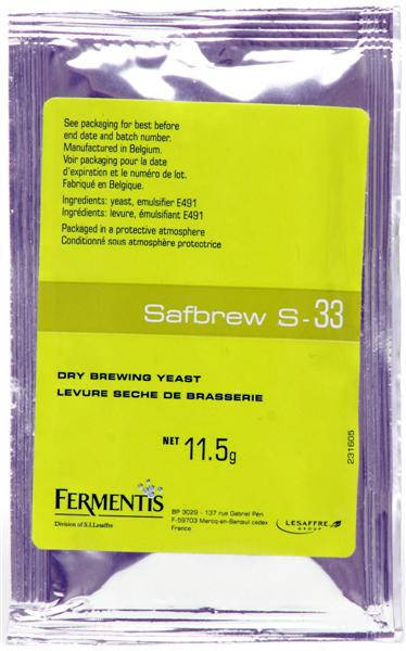 

Пивные дрожжи Fermentis Safbrew S-33 Годен до:2023г