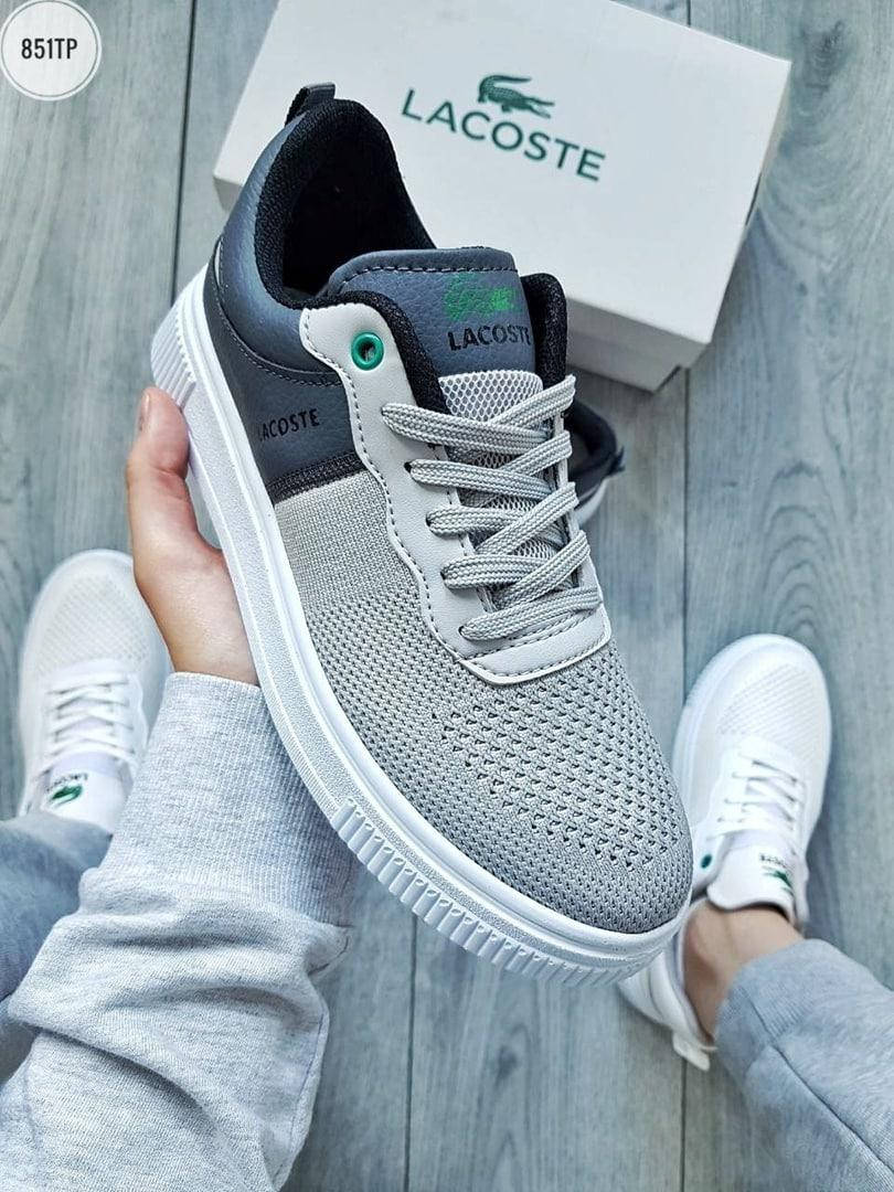 

Мужские серые кроссовки Lacoste 44, Серый