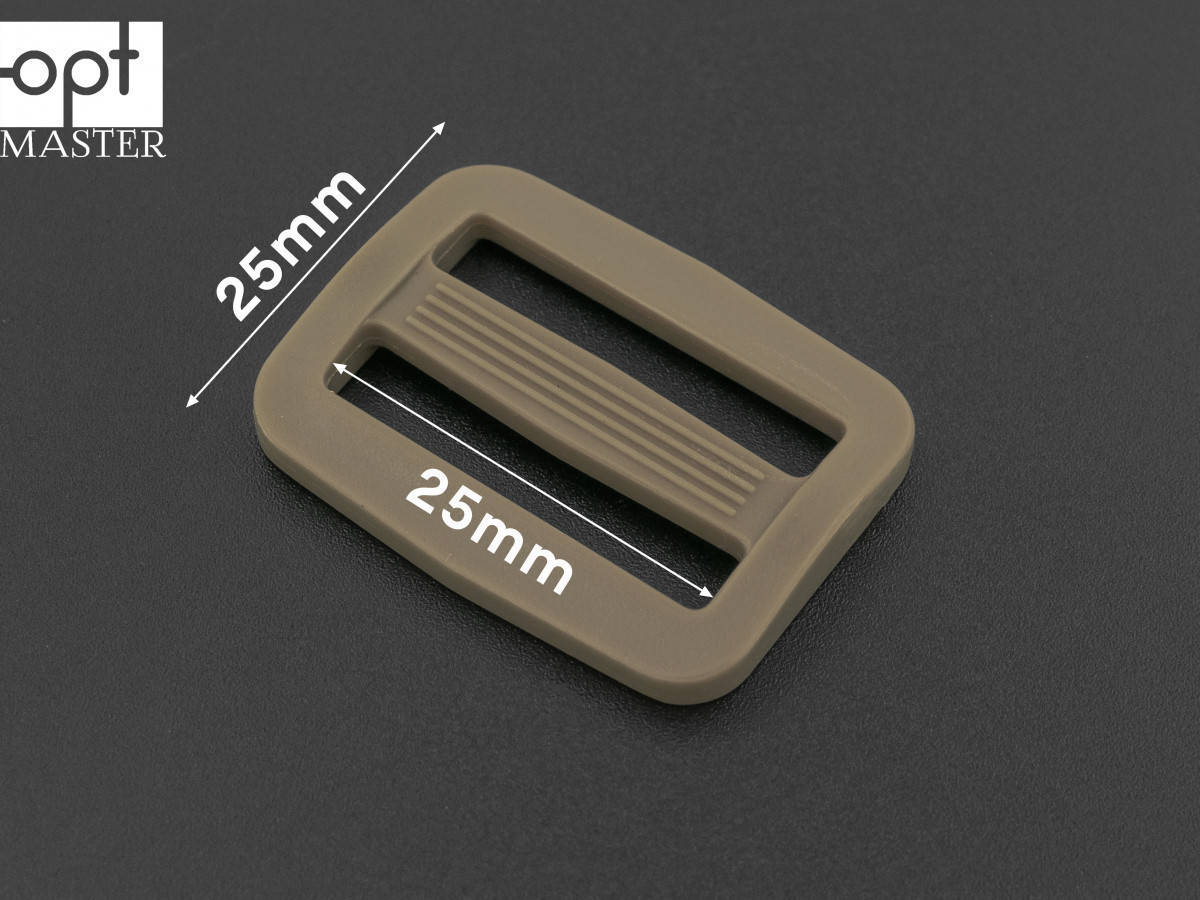 

Пряжка 2-х щелевая 25 мм пластик, РП/2-(B)25059 Серо-коричневый