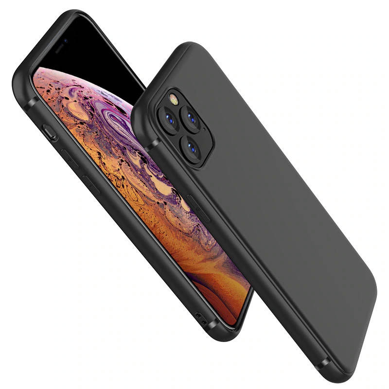 

Тонкий матовый чехол для iPhone 11 pro max, Черный