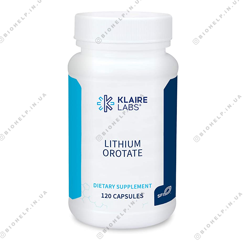 

Klaire Labs Lithium Orotate / Литий оротат 120