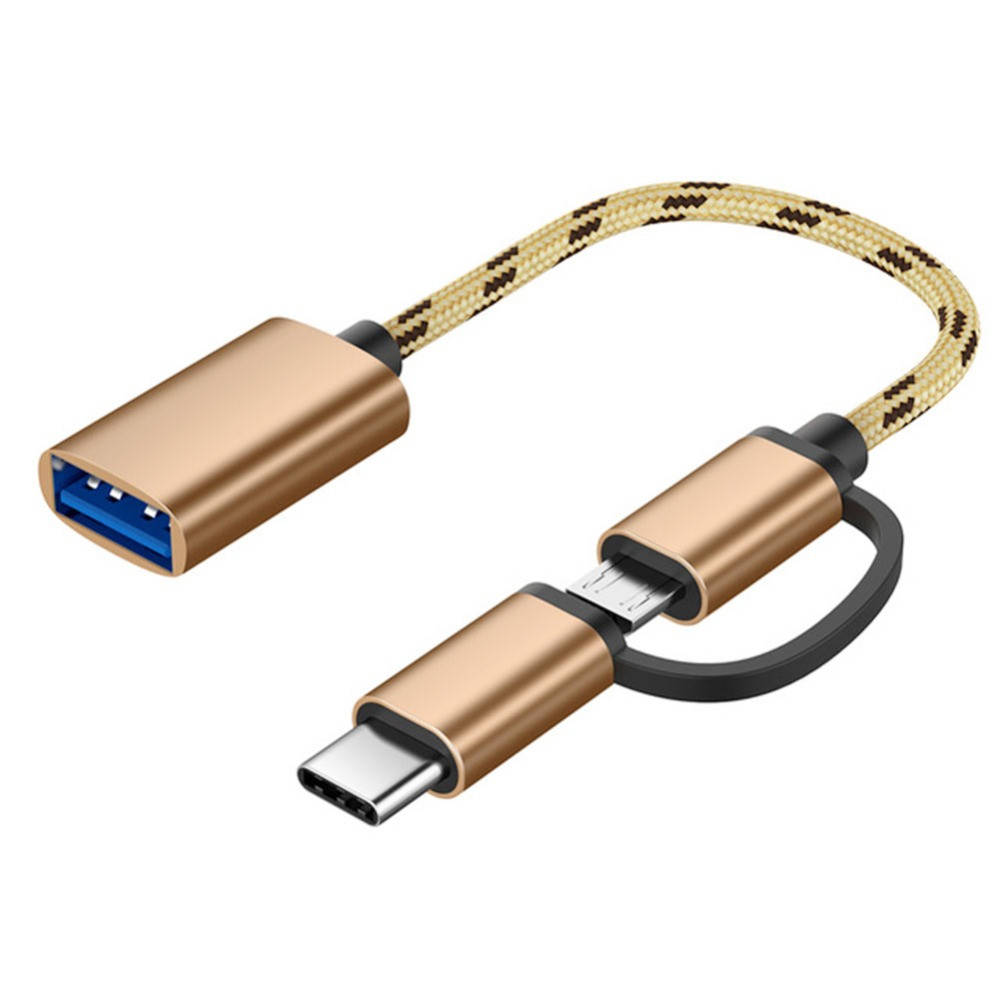 

Кабель 2 в 1 OTG Usb 3,0 Micro usb Tyre C