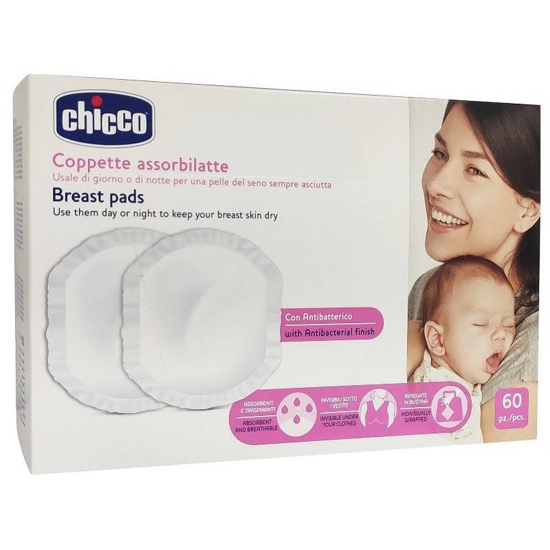 

Прокладки для груди 60 шт Chicco (8003670989257)