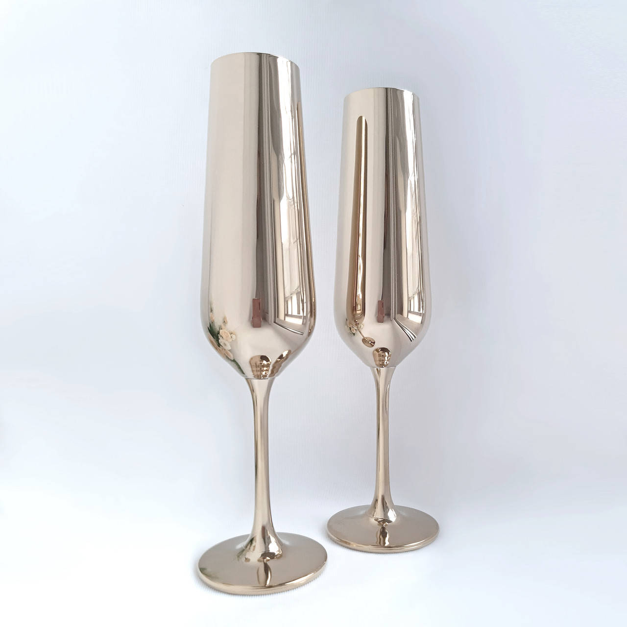 

Свадебные бокалы Bohemia Strix 200 мл золото, Золотистый