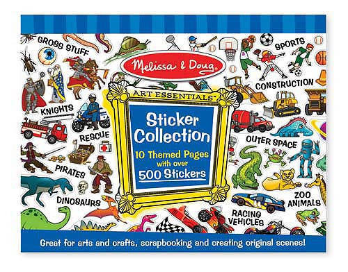 

Голубой набор наклеек (500 шт.), Melissa&Doug