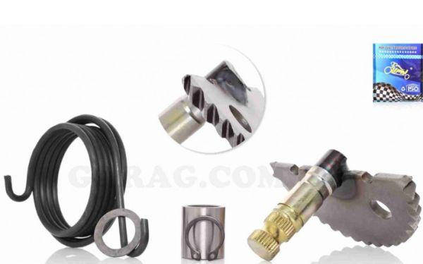 

Полумесяц в сборе (сектор) GY6 50-100сс (139QMB) +втулка, пружина, стопор "LIPAI"