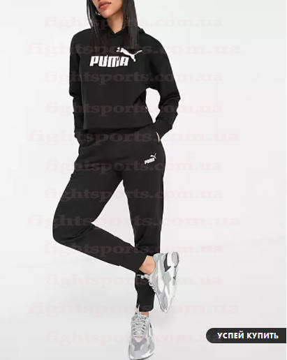 

Стильный Женский спортивный костюм Пума молодежный Весенний черный PUMA m