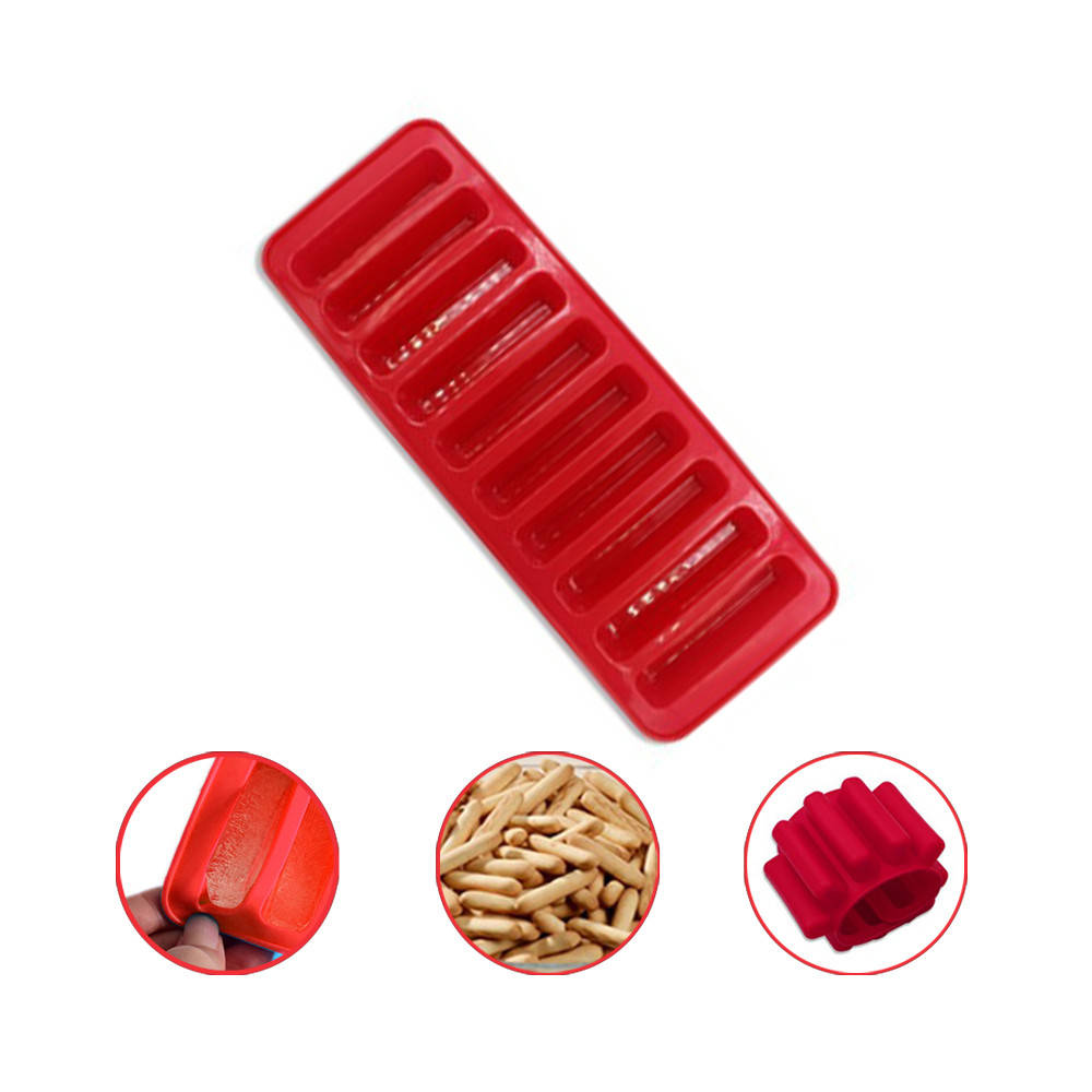 

Форма силиконовая Cumenss Red длинные 10 ячеек для льда шоколада конфет, Красный