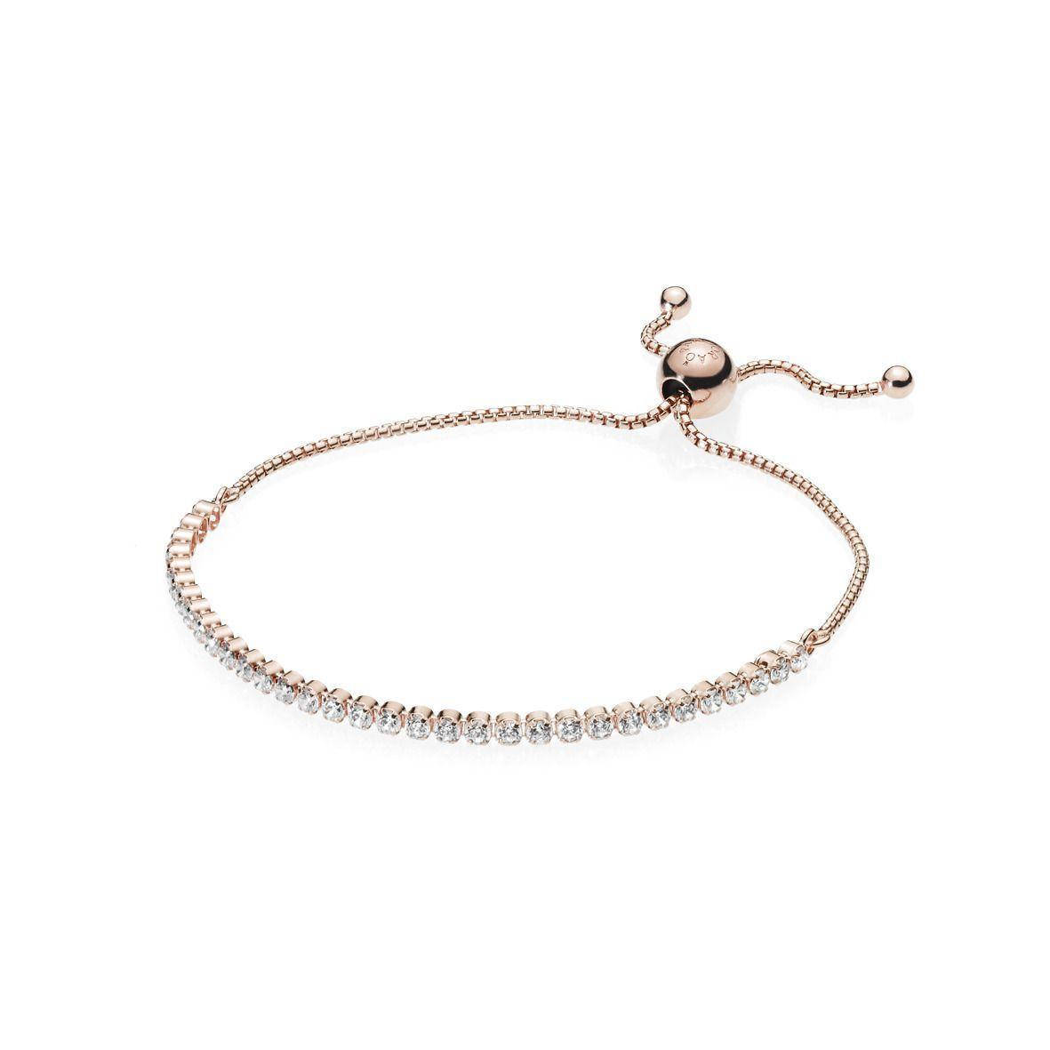 

Серебряный браслет Pandora Rose «Сверкающая нить» 580524CZ
