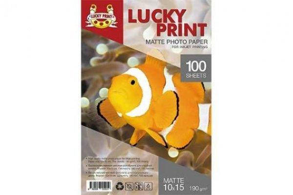 

Матовая фотобумага Lucky Print для Epson WorkForce WF-7110 (10*15, 190г/м2), 100 листов