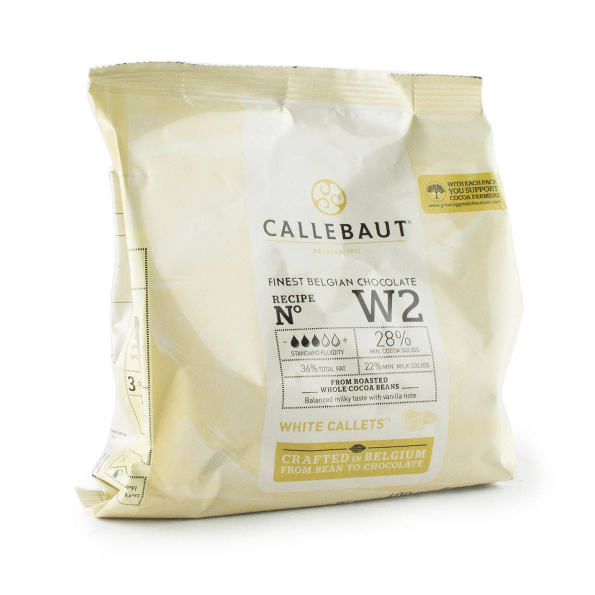 

Шоколад Callebaut белый Select 28% W2-Е0 0,4кг