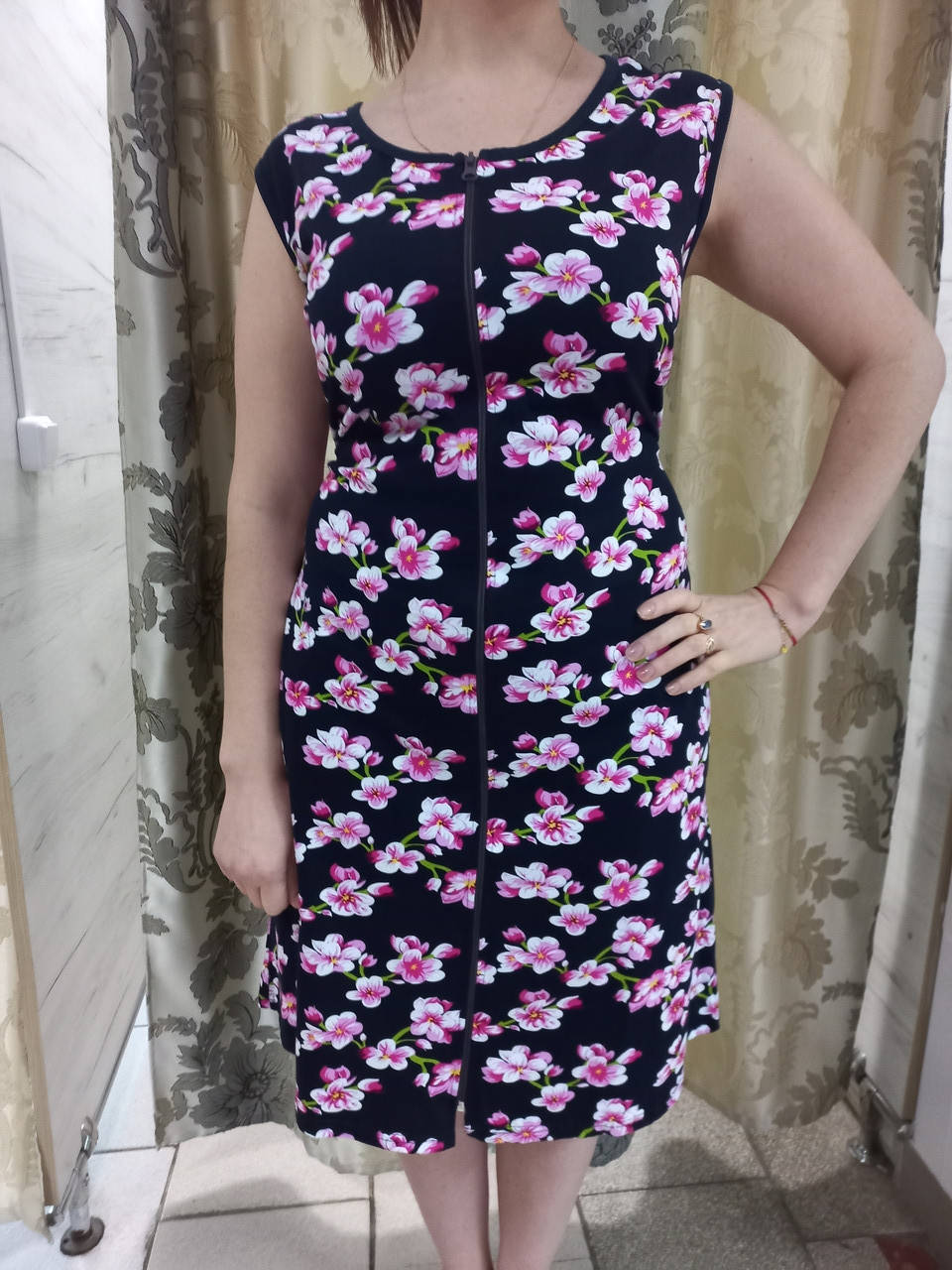 

Женский халат без рукав