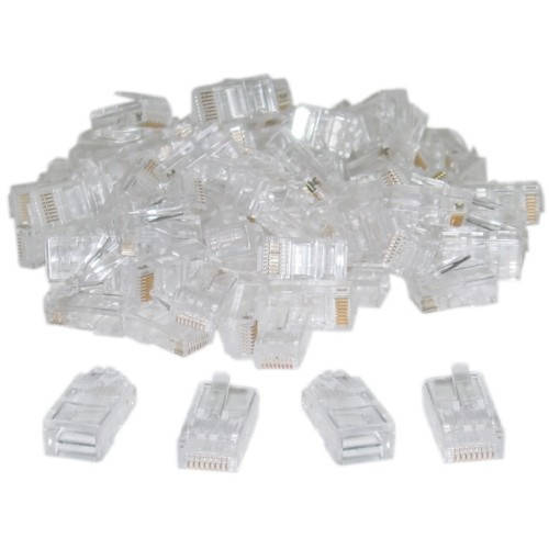 

100x Коннектор RJ45 8P8C Cat5, Cat5e, Cat6 RJ-45