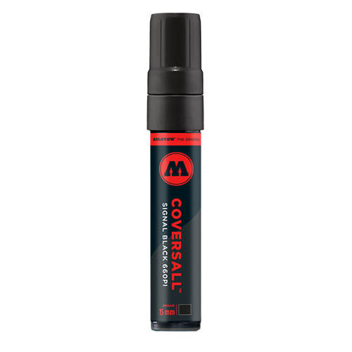 

Маркер спиртовой Molotow 660PI CoversAll 15мм (Черный)