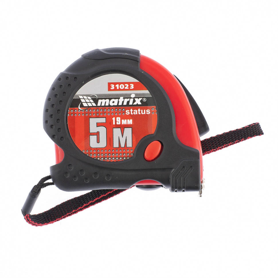 

Рулетка Status magnet fixation, 5 м х 19 мм, обрезиненный корпус, зацеп с магнитом MATRIX 310239