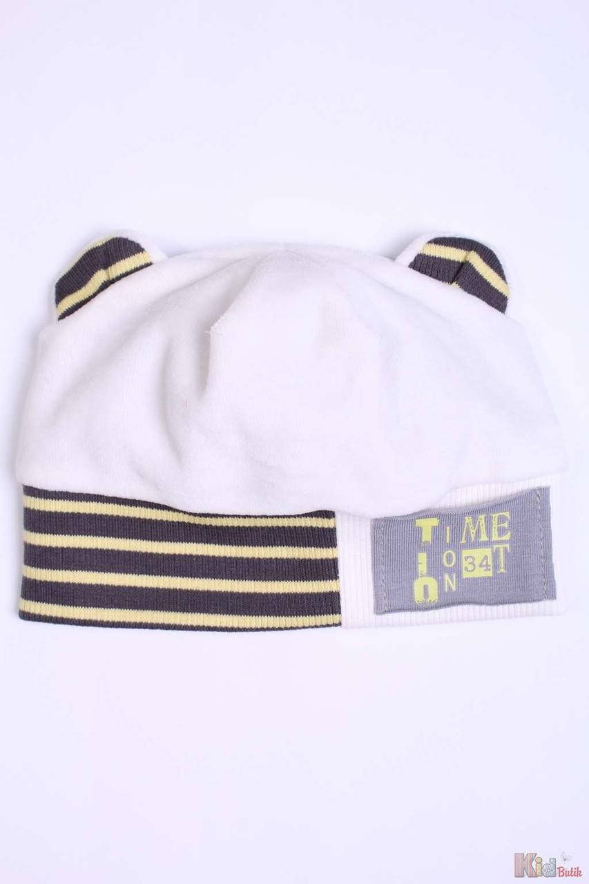 

Шапочка для маленького мальчика с ушками (44 см.) Дембохауc 2129000334620, Белый