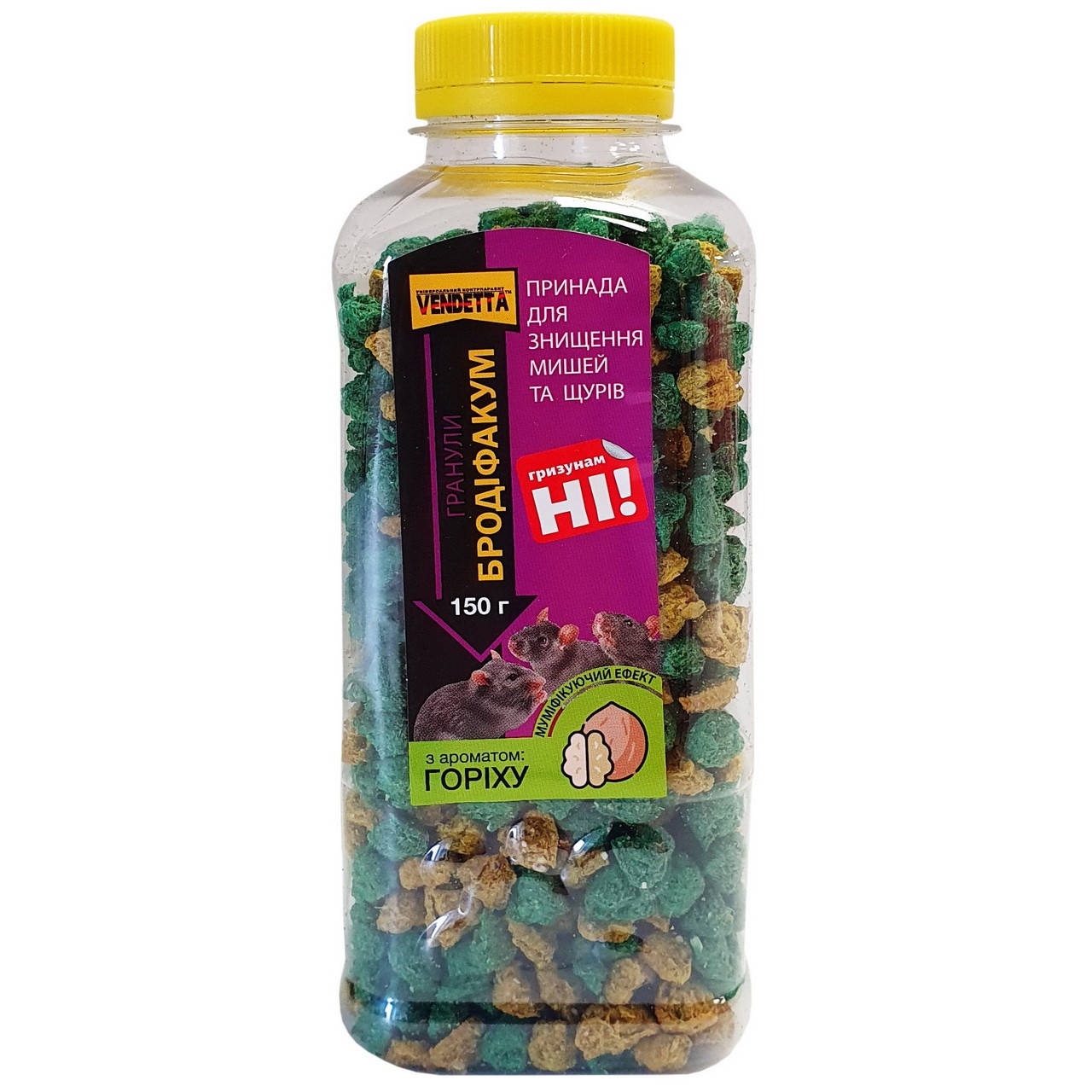 

Вендетта. Бродифакум. Гранулы СТАНДАРТ ПЭТ бутылка 150 гр (орех) (24)