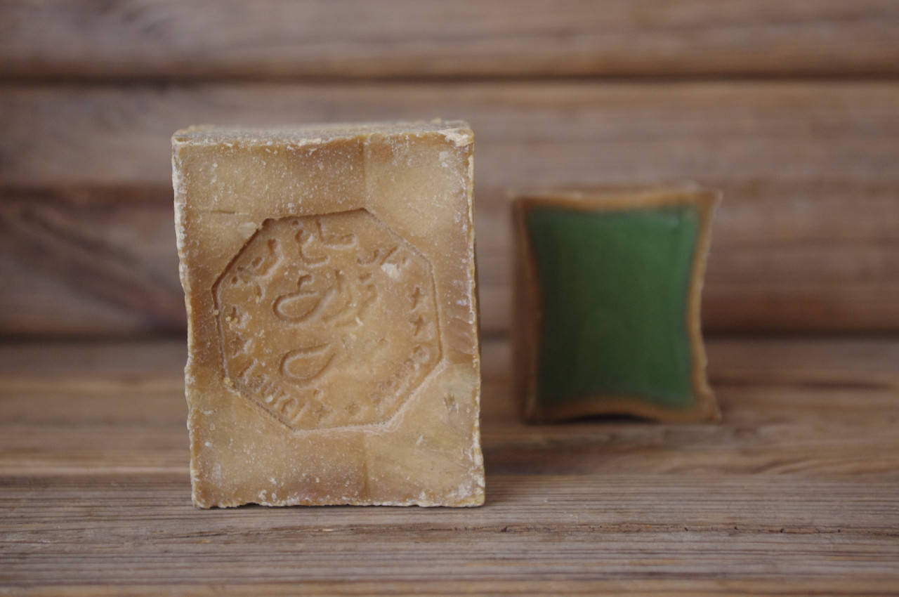 

Традиционное алеппское мыло Kadah, 15% лавра, 100g. (половина), Турция
