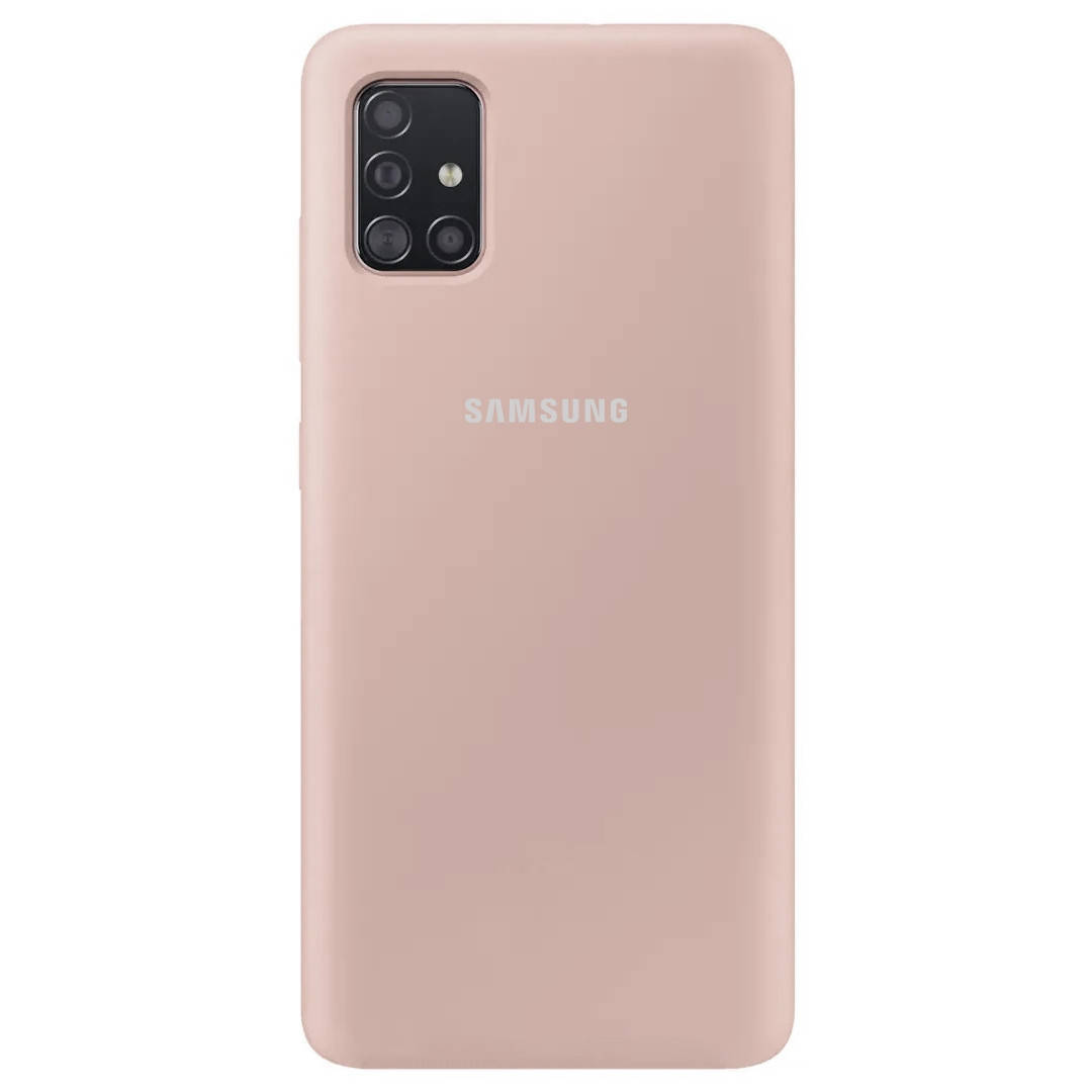 

Оригинальный Silicone Cover чехол на Samsung Galaxy A51 (A515) / Самсунг Гелекси А51, Розовый