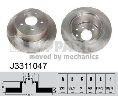 

Тормозной диск NISSAN NV200 / NISSAN JUKE (F15) / NISSAN PULSAR (C13) 2006-2014 г.